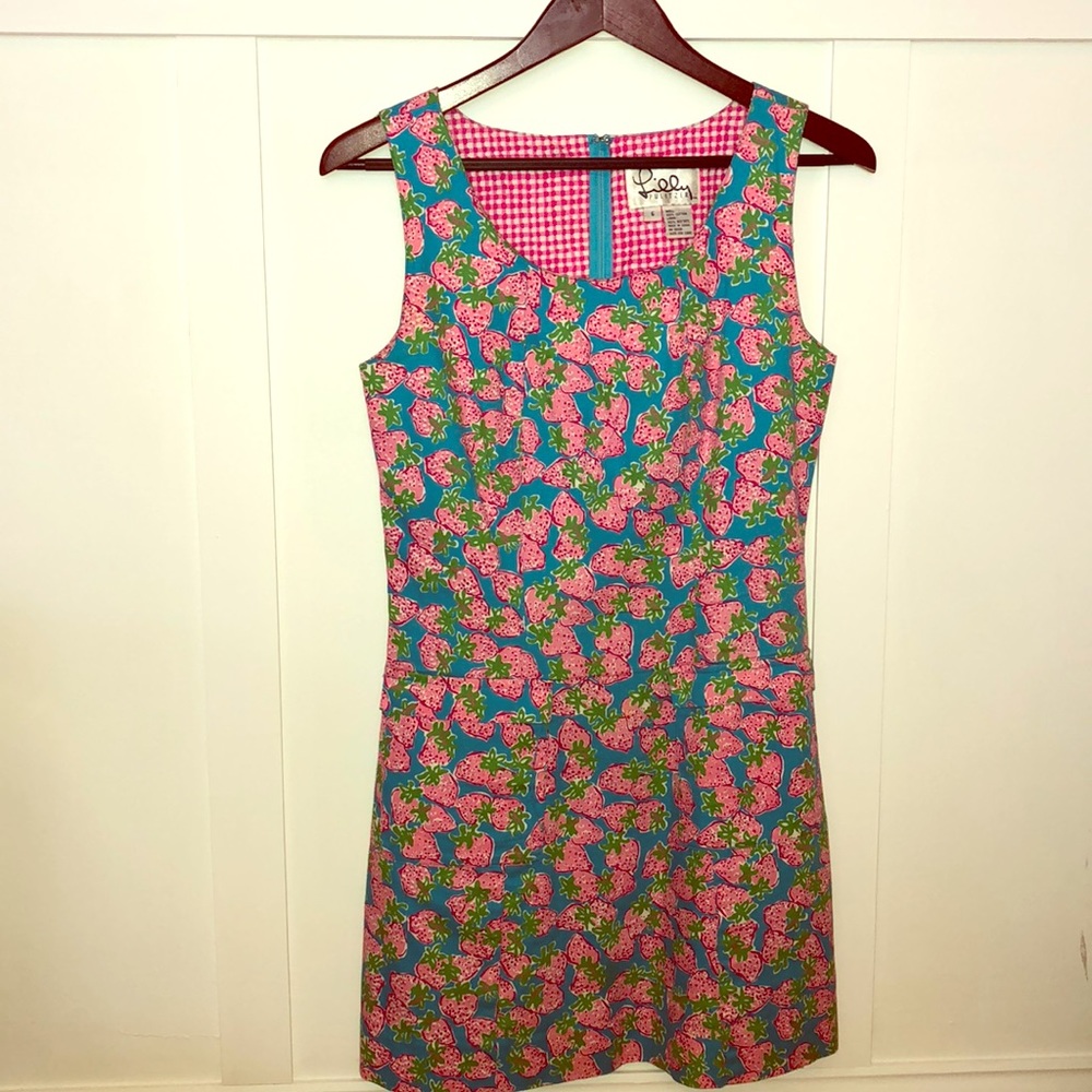 Lilly Pulitzer Strawberry vintage rare shift dress